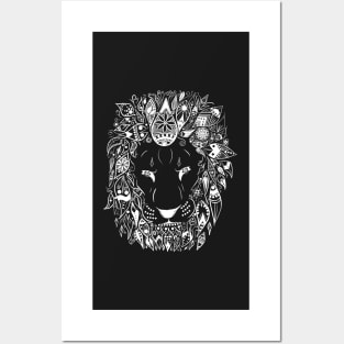 White Jungle King Posters and Art